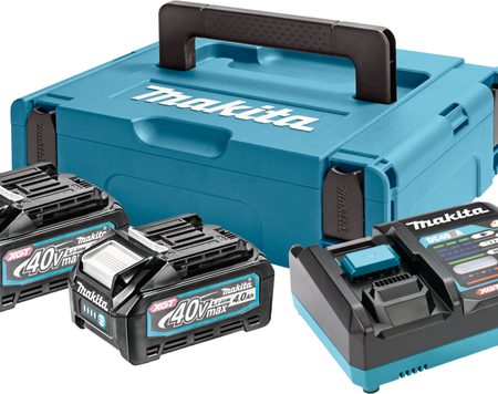 Makita 191J97-1 XGT power set DC40RA, BL4040x2, MAKPAC1
