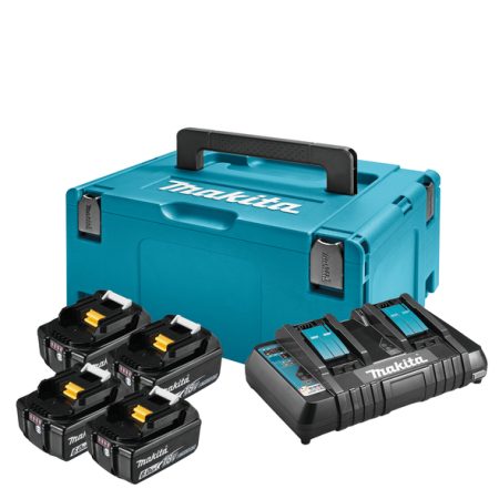 Makita 198091-4 LXT power set u kuferu Makpac 3,BL1860Bx4,DC18RD