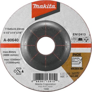 Makita A-80640 Abrazivni disk za inox 115x6x22,23mm
