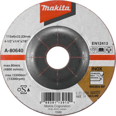 Makita A-80640 Abrazivni disk za inox 115x6x22,23mm