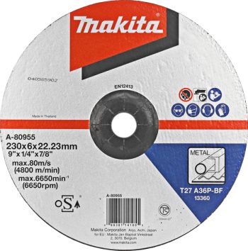 Makita A-80955 Konkavna brusna ploča za metal 230x6x22,23