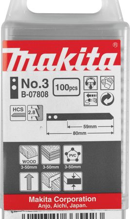 Makita B-07808 List pile za ubodnu pilu HCS 59mm, 9z (pk/100kom)