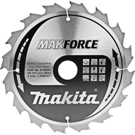 Makita B-08230 TCT MAKForce list pile 210x30mm, 16z