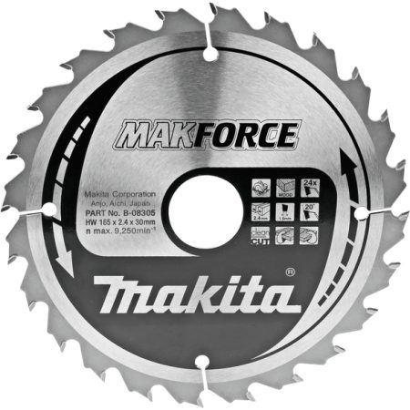 Makita B-08305 TCT MAKForce list pile 165x30mm, 24z