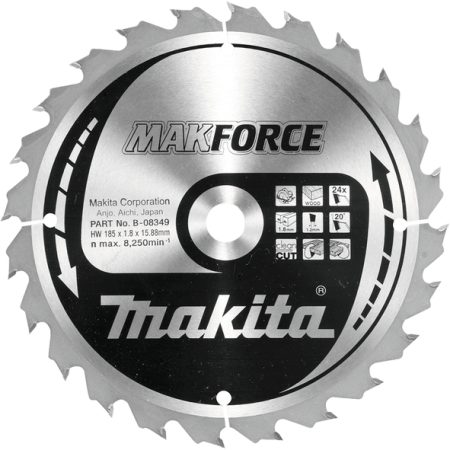 Makita B-08349 TCT MAKForce list pile 185x15,88mm, 24z
