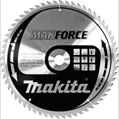 Makita B-08595 TCT MAKForce list pile 355x30mm, 60z
