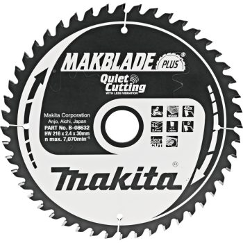 Makita B-08632 TCT MAKBlade Plus list pile 216x30mm, 48z