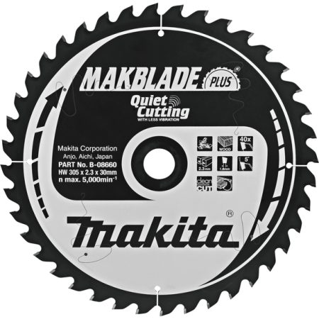 Makita B-08660 TCT MAKBlade Plus list pile 305x30mm, 40z