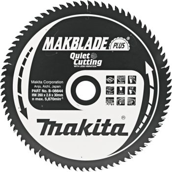 Makita B-08844 TCT MAKBlade Plus list pile 260x30mm, 80z