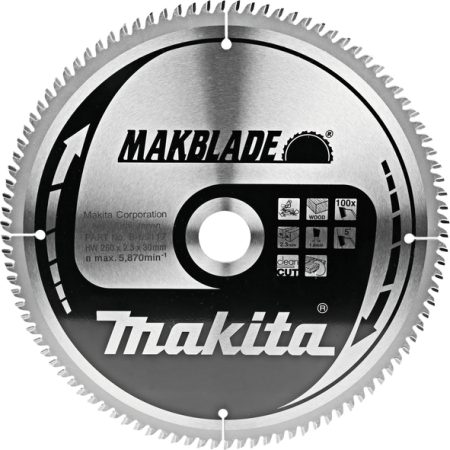 Makita B-09117 T.C.T. list kružne pile MAKBLADE 260x30 100z