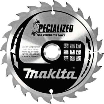 Makita B-09151 TCT Specialized list pile 160x20mm, 24z