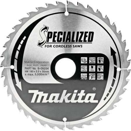 Makita B-09254 TCT Specialized list pile 190x30mm, 40z