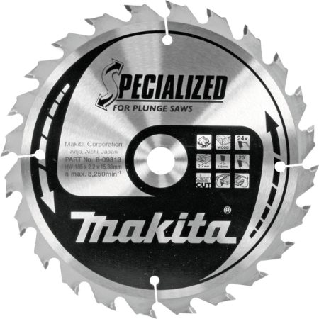 Makita B-09313 TCT Specialized list pile 185x15,88mm, 24z
