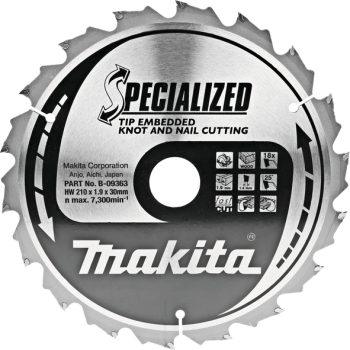 Makita B-09363 TCT list pile Specialized 210x30mm, 18z