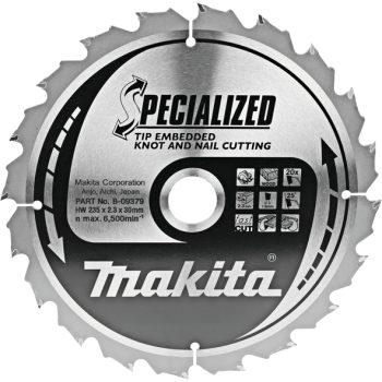 Makita B-09379 TCT list pile Specialized 235x30mm, 20z