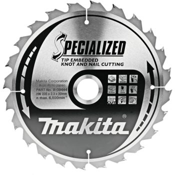 Makita B-09444 TCT list pile Specialized 235x30mm, 24z