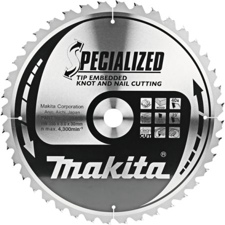 Makita B-09466 TCT list pile Specialized 355x30mm, 40z