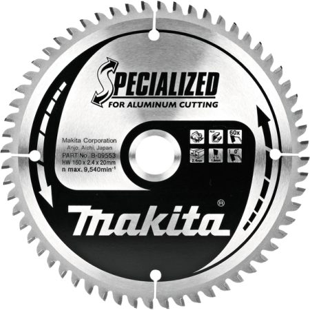 Makita B-09634 TCT Specialized list pile za alu 250x30mm, 80z