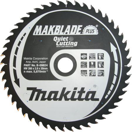 Makita B-09824 TCT MAKBlade Plus list pile 260x30mm, 48z