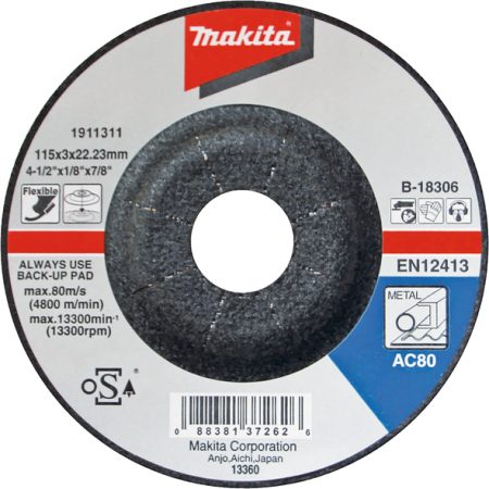 Makita B-18306 Fleksibilna brusna ploča 115x3x22,23mm