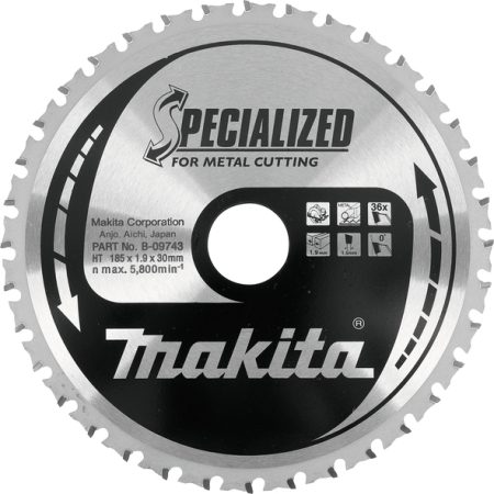 Makita B-23086 TCT Specialized list pile za metal 136x56mm