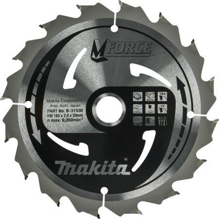 Makita B-31930 List pile MForce, 165x20x16Z, za drvo