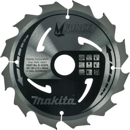 Makita B-31974 List pile MForce, 190x30x12Z, za drvo