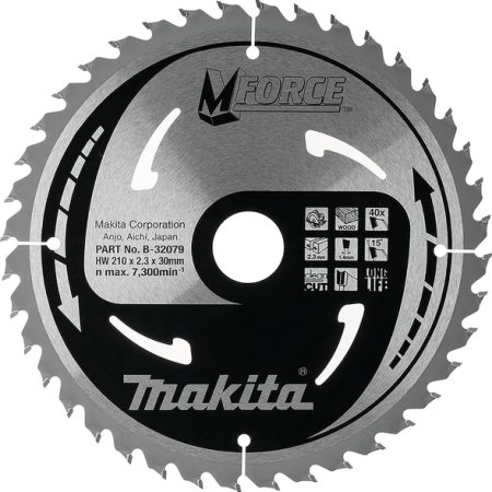 Makita B-32079 List pile MForce, 210x30x40Z, za drvo