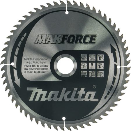 Makita B-32415 List pile MAKForce, 235x30x60Z, za drvo