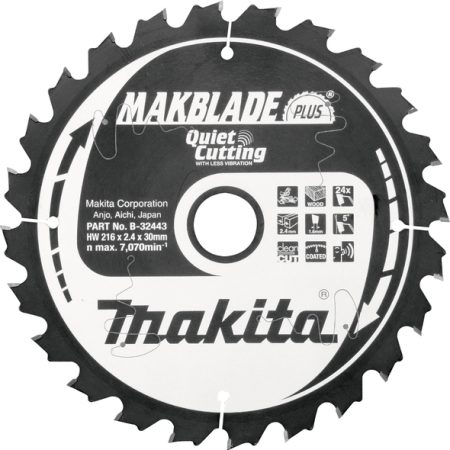 Makita B-32443 List pile MAKBlade Plus, 216x30x24Z, za drvo
