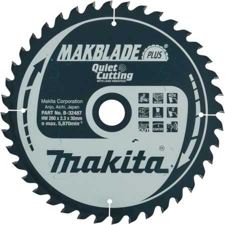 Makita B-32487 List pile MAKBlade Plus, 260x30x40Z, za drvo