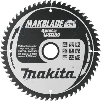 Makita B-32502 List pile MAKBlade Plus, 216x30x60Z, za drvo
