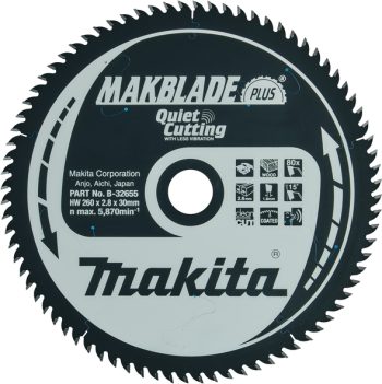 Makita B-32655 List pile MAKBlade Plus, 260x30x80Z, za drvo