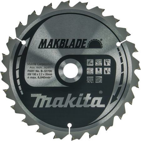 Makita B-32708 List pile MAKBlade, 190x20x24Z, za drvo