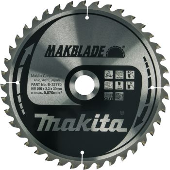 Makita B-32770 List pile MAKBlade, 260x30x40Z, za drvo
