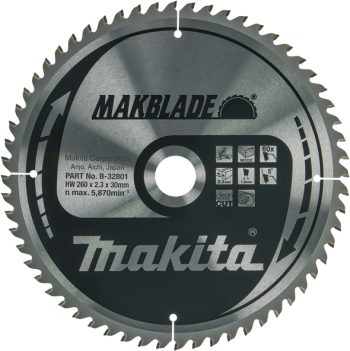 Makita B-32801 List pile MAKBlade, 260x30x60Z, za drvo