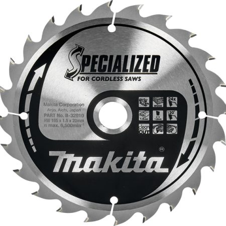 Makita B-32910 TCT list pile Specialized, 165x20x24Z, za drvo