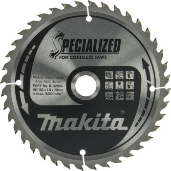 Makita B-32954 TCT list pile Specialized, 165x20x40Z, za drvo