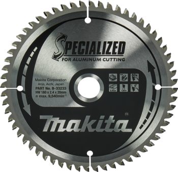 Makita B-33233 TCT list pile Specialized, 160x20x60Z, za alu