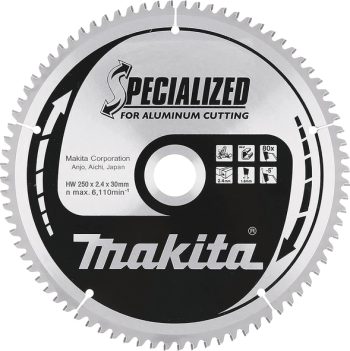 Makita B-33314 TCT list pile Specialized, 250x30x100Z, za alu