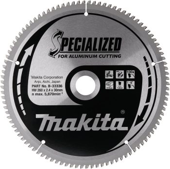 Makita B-33336 TCT list pile Specialized, 260x30x100Z, za alu