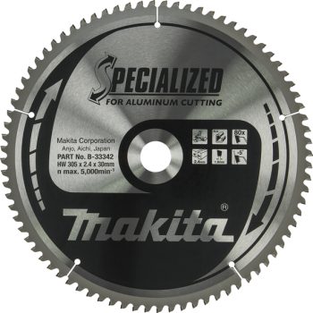 Makita B-33342 TCT list pile Specialized, 305x30x80Z, za alu