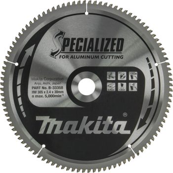 Makita B-33358 TCT list pile Specialized, 305x30x100Z, za alu