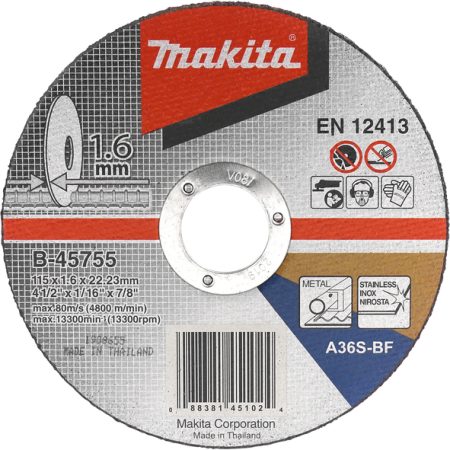 Makita B-45755 Tanka rezna ploča 115x1.6x22.23