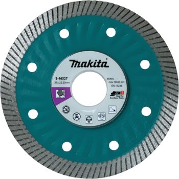 Makita B-46327 Dia. ploča,valoviti rub,suho 115x22,23mm,ploščice
