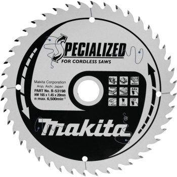 Makita B-53198 TCT list pile 165x20mm 44Z za AKU,drvo,MDF,laminat