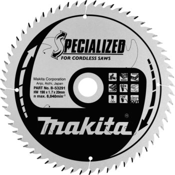 Makita B-53291 TCT list pile 190x20mmx60T za aku
