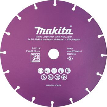 Makita B-53718 Dia. rezalna ploča vacuum brazed 230x1.6x22.23mm
