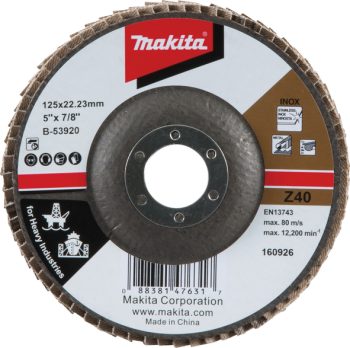 Makita B-53920 Lamelirane brusne pl. za teške rad. Z40 125X22,23