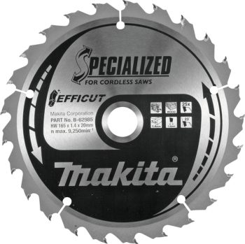 Makita B-62985 TCT list pile Efficut, 165x20x25Z, za drvo